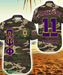 Personalized Omega Psi Phi Camouflage Vibrant Hawaiian Shirt For Men And Women Product Photo 1