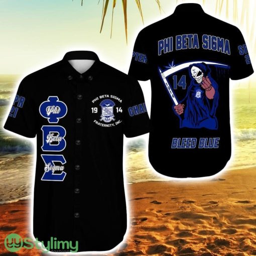 Personalized Phi Beta Sigma Bleed Blue Vibrant Hawaiian Shirt For Men And Women Product Photo 1
