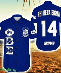 Personalized Phi Beta Sigma Blue Vibrant Hawaiian Shirt For Men And Women Product Photo 1
