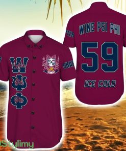 Personalized Wine Psi Phi Vibrant Hawaiian Shirt For Men And Women Product Photo 1
