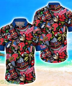 Philadelphia Phillies MLB Flower Hawaii Shirt Aloha Funny Pattern Summer Shirts Product Photo 1