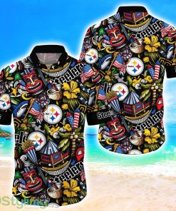 Pittsburgh Flower Hawaii Shirt Aloha Funny Pattern Summer Shirts TEh Product Photo 1