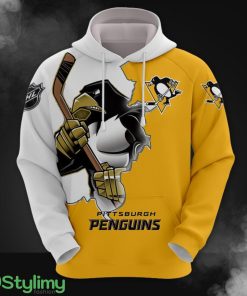 Pittsburgh Penguins 3D All Over printed Hoodie For Men And Women Yellow White Product Photo 1