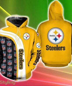 Pittsburgh Steelers Garland 3D Hoodie Cold For Fans Gift Christmas Holidays - Pittsburgh Steelers Garland 3D Hoodie Zip Hoodie Cold All Over Printed For Fans Gift Christmas Holidays