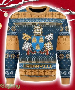 Pope Urban VIII - Maffeo Barberini (1623-1644) The Bee Pope Christmas Ugly Sweater 3D Product Photo 1