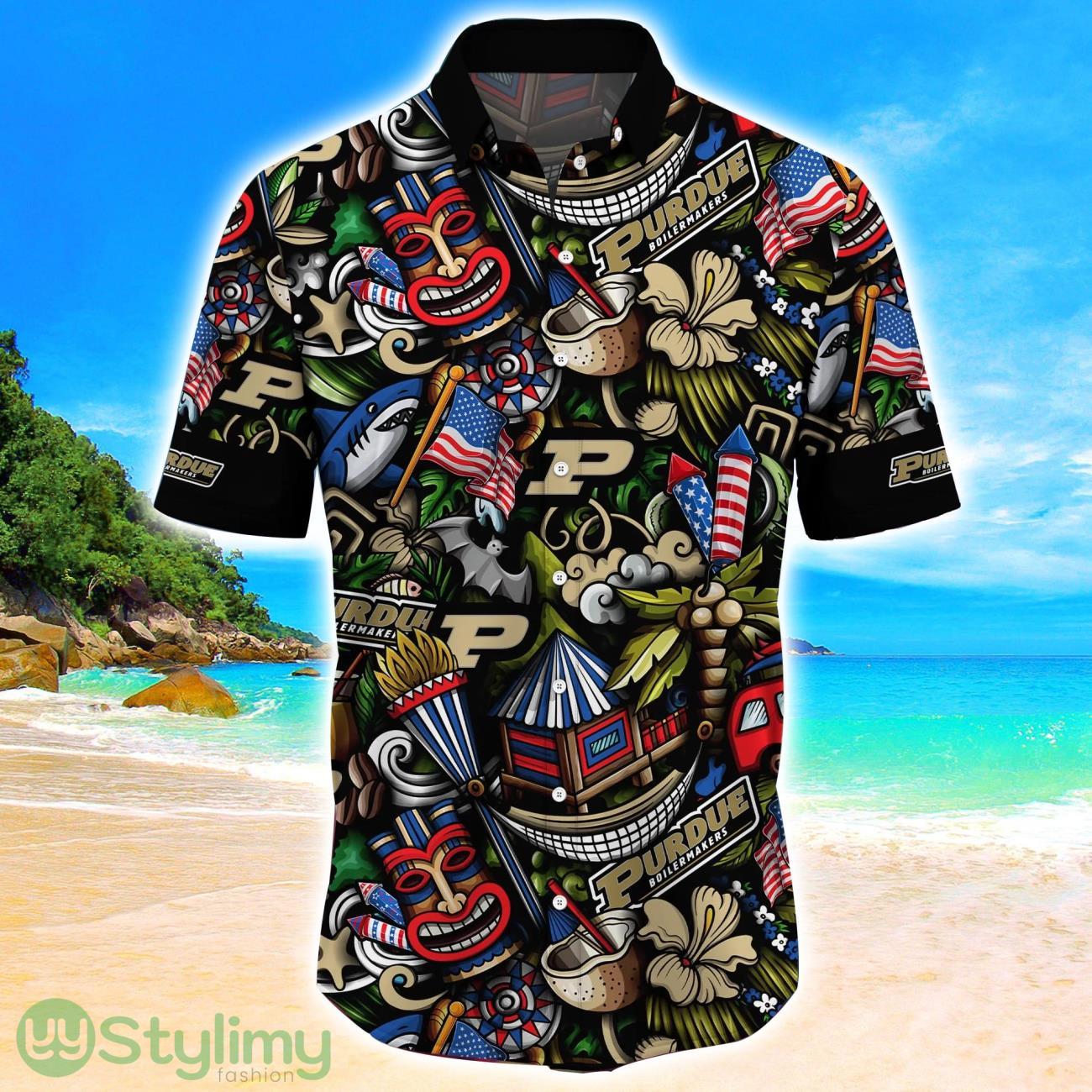 Purdue Boilermakers NCAA3 Flower Hawaii Shirt Aloha Funny Pattern Summer Shirts 2 Purdue Boilermakers NCAA3 Flower Hawaii Shirt Aloha Funny Pattern Summer Shirts Product Photo 2