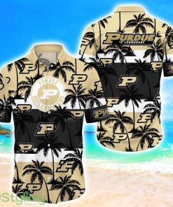 Purdue Boilermakers Tropical Palm Tree Trending Summer Aloha Hawaiian Shirt Product Photo 1