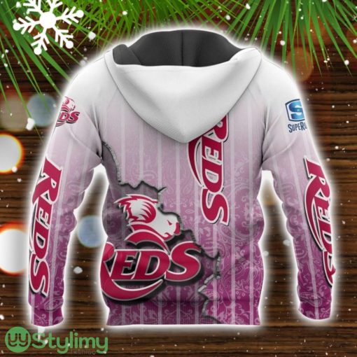Queensland Reds 3D Hoodie All over Printed Winter Gift For Men And Women