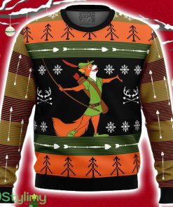 Robin Hood Ugly Christmas Sweater 3D Product Photo 1