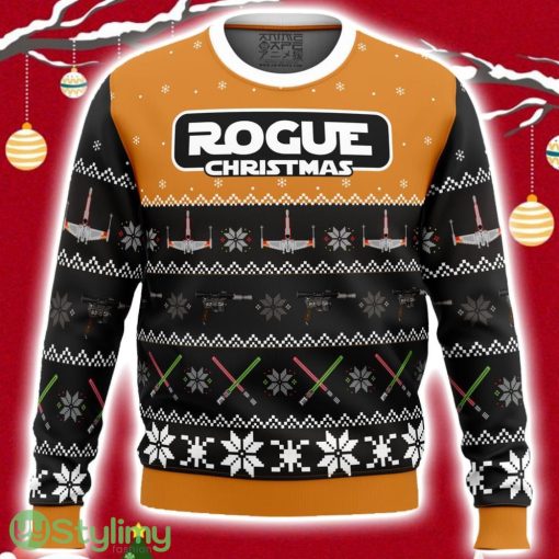 Rogue Christmas Star Wars Ugly Christmas Sweater 3D Product Photo 1
