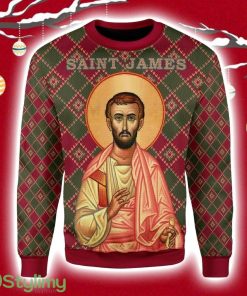 Saint James The Less Christmas Ugly Sweater 3D Product Photo 1