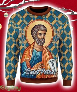 Saint Peter Ver2 Christmas Ugly Sweater 3D Product Photo 1