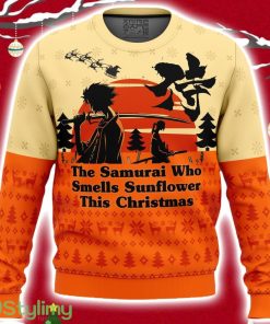 Samurai Champloo The Samurai Who Smells Sunflower This Christmas Ugly Christmas Sweater 3D Product Photo 1