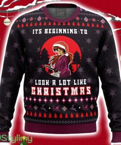Samurai X Its Beginning To Look A Lot Like Christmas Ugly Christmas Sweater 3D Product Photo 1