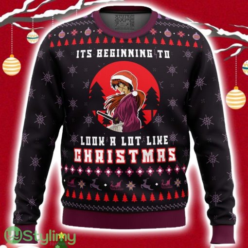 Samurai X Its Beginning To Look A Lot Like Christmas Ugly Christmas Sweater 3D