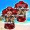 San Francisco 49ers Tropical Palm Tree Trending Summer Aloha Hawaiian Shirt Product Photo 2
