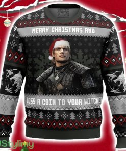 Santa Witcher The Witcher Ugly Christmas Sweater 3D Product Photo 1
