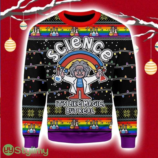 Science LGBT Christmas Ugly Sweater 3D