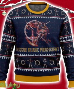 Scissor Blade Proficiency Matoi Ryuuko Kill La Kill Ugly Christmas Sweater 3D Product Photo 1