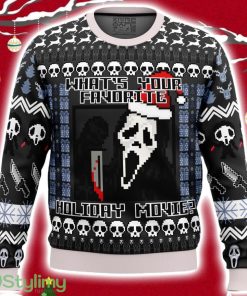 Scream Holiday Ugly Christmas Sweater 3D Product Photo 1
