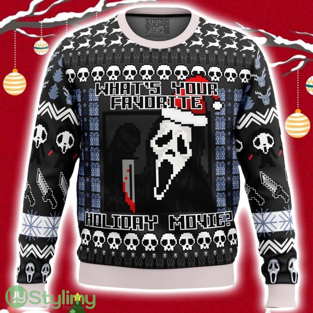 Scream Holiday Ugly Christmas Sweater 3D 3 Scream Holiday Ugly Christmas Sweater 3D Product Photo 1