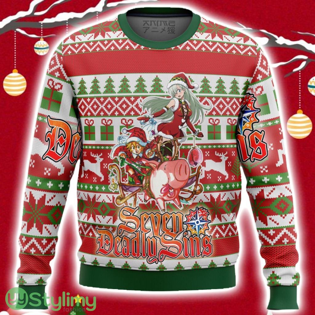 Seven Deadly Sins Alt Ugly Christmas Sweater 3D 3 Seven Deadly Sins Alt Ugly Christmas Sweater 3D Product Photo 1
