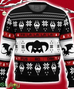 Skyrim Fusrodah Ugly Christmas Sweater 3D Product Photo 1