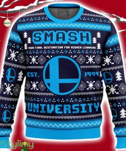 Smash University Super Smash Bros Ugly Christmas Sweater 3D Product Photo 1