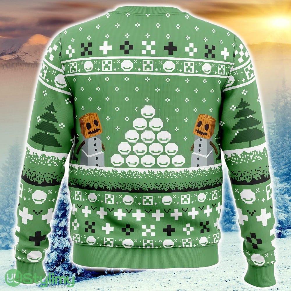 Snow Golem Minecraft Ugly Christmas Sweater Funny Trending Gift Fans Holidays 4 Snow Golem Minecraft Ugly Christmas Sweater Funny Trending Gift Fans Holidays - Snow Golem Minecraft Ugly Christmas Sweater_2