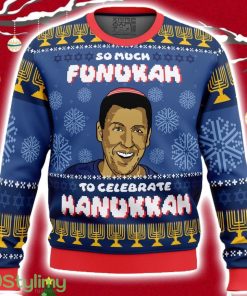 So Much Funukah Adam Sandler Ugly Christmas Sweater 3D Product Photo 1