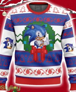 Sonic The Hedgehog Ugly Christmas Sweater 3D Product Photo 1
