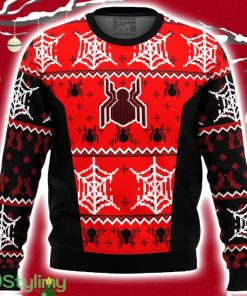 Spiderman Uniform Ugly Christmas Sweater 3D Product Photo 1