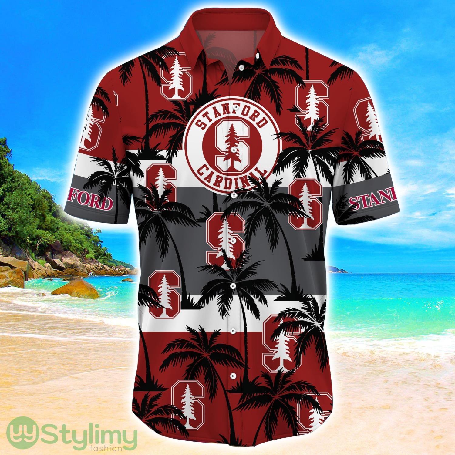 Stanford Cardinal Tropical Palm Tree Trending Summer Aloha Hawaiian Shirt 2 Stanford Cardinal Tropical Palm Tree Trending Summer Aloha Hawaiian Shirt Product Photo 2