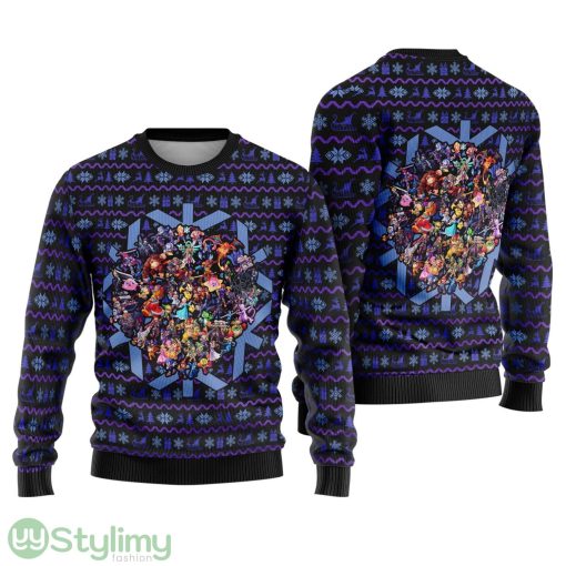 Super Smash Bros Ugly Christmas Sweatshirt  Mario Zelda Link Pink Kirby Ugly Sweater