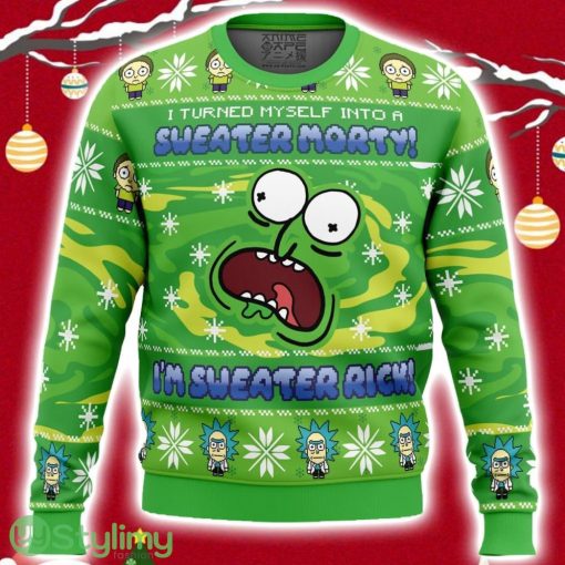 Sweater Rick Ugly Christmas Sweater 3D