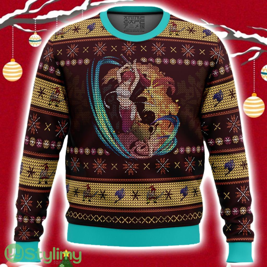 Sword Magic Erza Scarlet Fairy Tail Ugly Christmas Sweater 3D 2 Sword Magic Erza Scarlet Fairy Tail Ugly Christmas Sweater 3D Product Photo 1