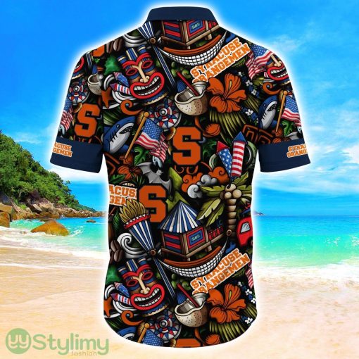 Syracuse Orange NCAA2 Flower Hawaii Shirt Aloha Funny Pattern Summer Shirts Product Photo 3