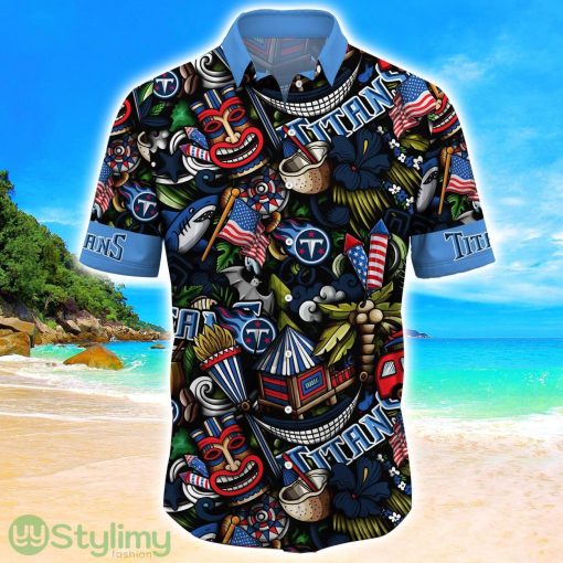 Tennessee Titans NFL Flower Hawaii Shirt Aloha Funny Pattern Summer Shirts Product Photo 2