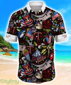 Texas A&ampM Aggies NCAA2 Flower Hawaii Shirt Aloha Funny Pattern Summer Shirts Product Photo 2