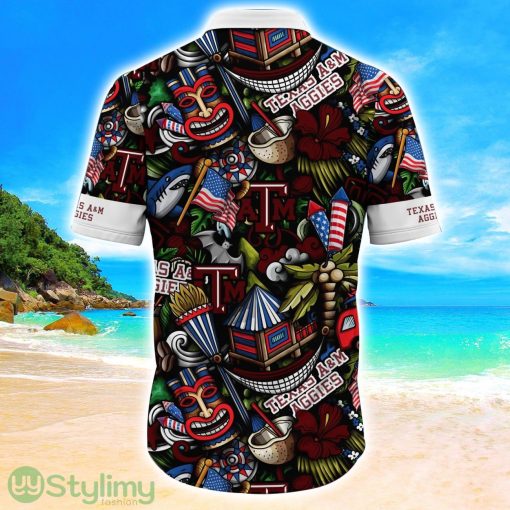 Texas A&ampM Aggies NCAA2 Flower Hawaii Shirt Aloha Funny Pattern Summer Shirts