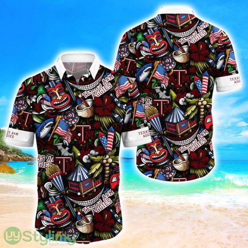 Texas A&ampM Aggies NCAA2 Flower Hawaii Shirt Aloha Funny Pattern Summer Shirts