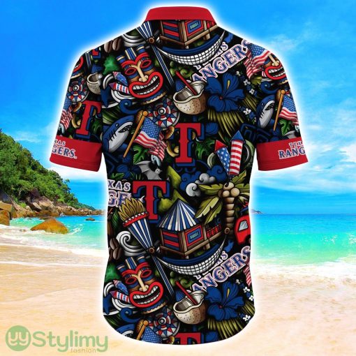 Texas Rangers MLB Flower Hawaii Shirt Aloha Funny Pattern Summer Shirts Product Photo 3