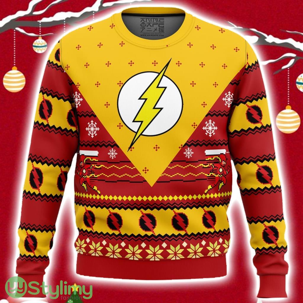 The Flash Ugly Christmas Sweater 3D 2 The Flash Ugly Christmas Sweater 3D Product Photo 1