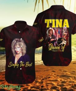 Tina Turner Queen Of Rock N Roll Tropical Hawaiian Shirt Product Photo 1