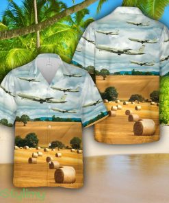 US Air Force 461st Air Control Wing E8C J-STARS Tropical 3D Hawaiian Shirt Summer Gift Product Photo 1