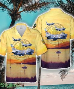 US Air Force 512th Fighter Squadron F-86D Sabre Tropical 3D Hawaiian Shirt Summer Gift Product Photo 1