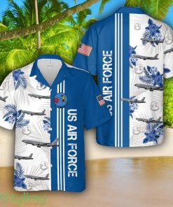 US Air Force Arizona Air National Guard 197th Air Refueling Squadron KC-135R Stratotanker Tropical 3D Hawaiian Shirt Summer Gift Product Photo 1