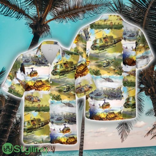 US Army Bell UH-1 Huey Aloha Hawaiian Shirt Men And Women Summer Vacation Shirt Beach Lover Gift Product Photo 1