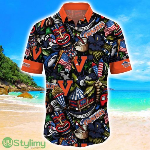 Virginia Cavaliers NCAA3 Flower Hawaii Shirt Aloha Funny Pattern Summer Shirts Product Photo 2