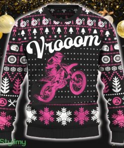 Vrooom 250 SX-F Design Ugly Christmas Sweater New Pattern Motorcross Holidays Gift Fans - Vrooom 250 SX-F Ugly Christmas Sweater_ 1